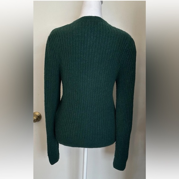 Gerard Darel Paris Women’s Sweater Green Alpaca Blend Ribbed Made In Italy - Picture 13 of 13